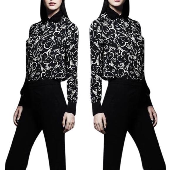 Catherine Malandrino paris print blouse - Picture 7 of 7